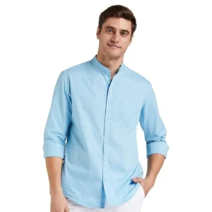 Men’s Cotton Shirt | Chinese Collar