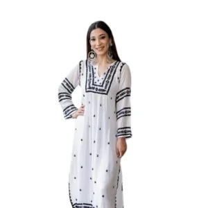 Blend Straight Kurta (White)