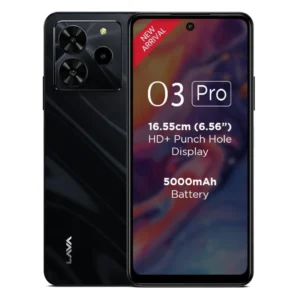 Lava O3 Pro (Glossy Black, 4 GB RAM, 128 GB Storage)