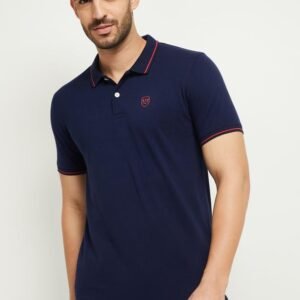 Men’s Slim Fit Solid Polo T-shirt