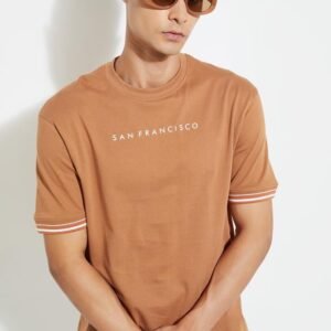 URB_N Men Regular Fit Solid T-shirt