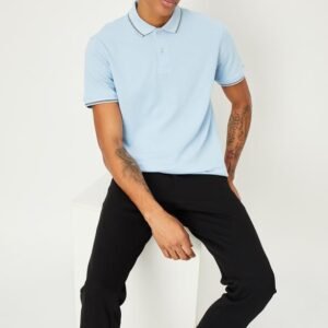 Men Regular Fit Solid Polo T-shirt