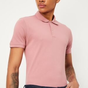 Men Slim Fit Solid Polo T-shirt