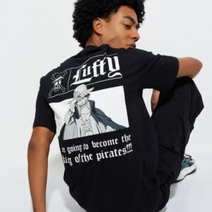 URB_N Men One Piece Print Oversized T-shirt