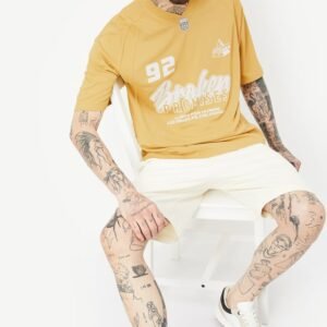 Men Printed Oversized Sports T-shirt