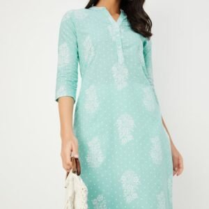 Women Floral Print Straight Kurta
