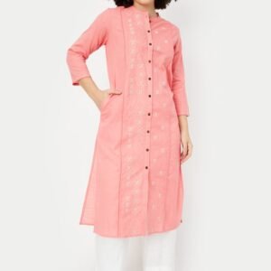 Elegant Embroidered Kurta in a Classic Straight Cut