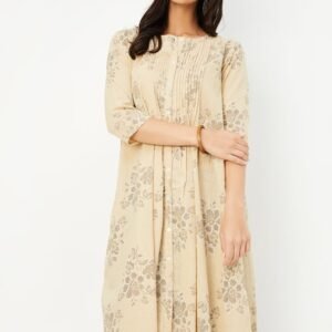 Women’s A-line Kurta with Floral Pattern