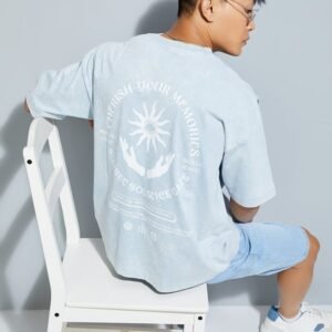 URB_N Casual Washed Boxy Cut T-shirt for Men