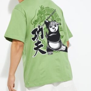 URB_N Men Kung Fu Panda Print T-shirt