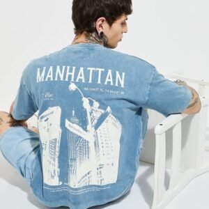 URB_N Men Back Print T-shirt