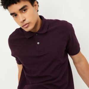 Men Solid Polo T-shirt