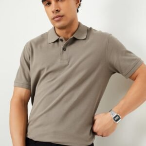 Men Solid Polo T-shirt