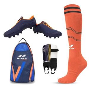Nivia Dominator Football Kit – Shoes, Shin Guards & Stockings
