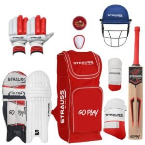 Strauss Cricket Kit Bag with Kashmir Willow Bat