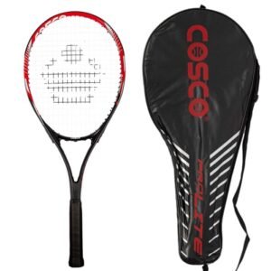 COSCO Prolite Strung Tennis Racquet – Red & Black