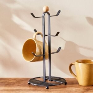 Chef Special Iron and Bamboo Mug Tree