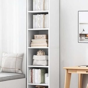 Lukzer 6 Layer Engineered Wood Bookshelf
