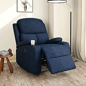 home by Nilkamal Matt 1 Seater Fabric Manual Recliner