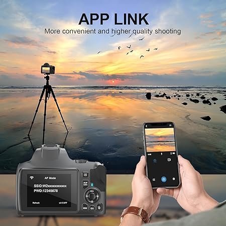 Eddioklp 4K Digital Camera With 40X Zoom,64Mp Dslr Camera - Image 2