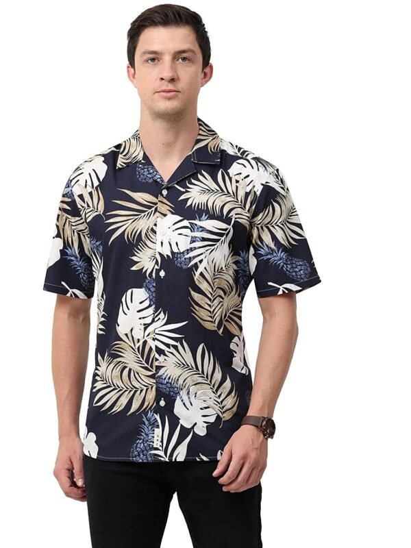 Men’s Regular Fit Casual Shirt with Half Sleeves