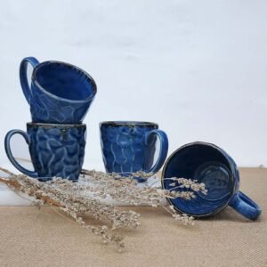 Jairo 250ml Blue (Set of 2) Ceramic Coffee Mug,