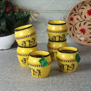 150 ML Yellow Ceramic (Set of 6) Kullar