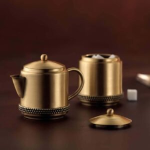 Masai 180ml Gold Brass (Set of 2) Tea Pot,