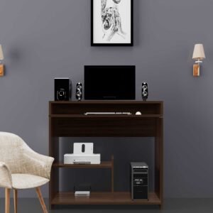 Frank Computer Table in Columbian Walnut Finish