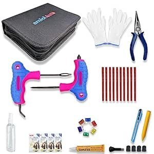 amiciAuto Universal Puncture Tool Kit for Tubeless Tyre