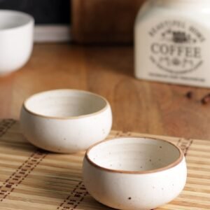 Bliss 250ml Cream Ceramic (Set of 2) Dinner Bowl