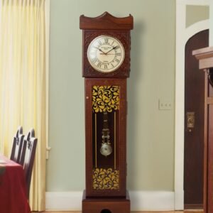 Brown Wood Pendulum Grand Father Clock