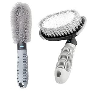 NIKAVI Car Motorcycle Wheel Tire Brush + Hub