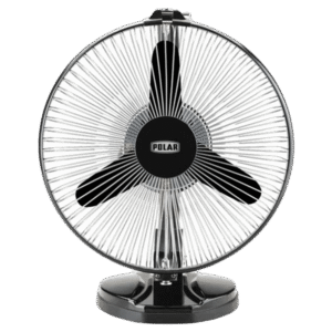 POLAR Stormy Neo Chrome 23cm Sweep 3 Blade Table Fan