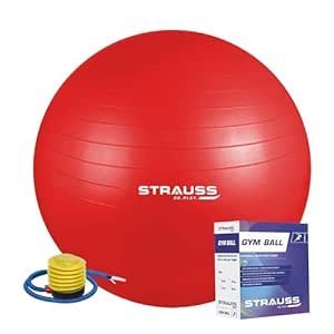 Durable Anti-Burst Exercise Ball with Complimentary Foot Pump