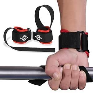 Nivia Weightlifting Straps with Built-In Wrist Support