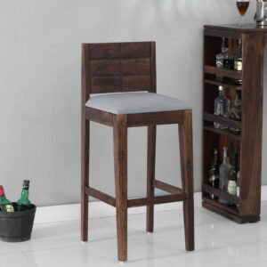 Segur Sheesham Wood Bar Stool in Provincial Teak Finish