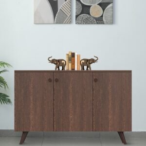 Adonis 3 Door Shoe Cabinet in Wenge Finish