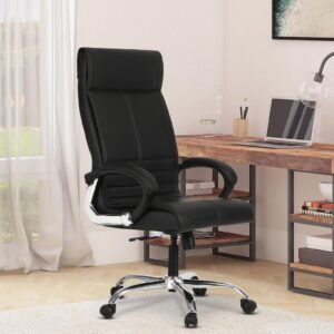 Amaze Leatherette Executive Chair In Black Colour