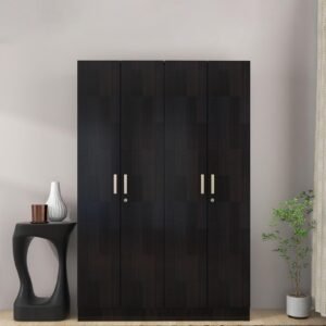 Kenzou 4 Door Wardrobe in Wenge Finish
