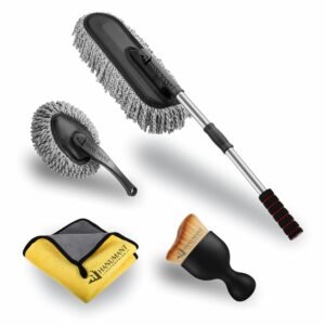 H HANUMANT ENTERPRISE 4 PCS Microfiber Car Duster Kit|